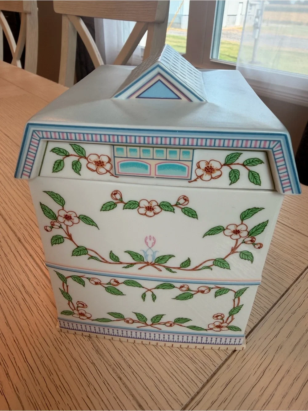 Lenox Village Tea Canister